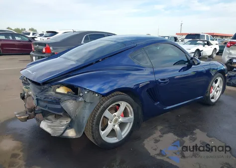 2007 Porsche Cayman S z USA, uszkodzony, nr VIN WP0AB29847U782230